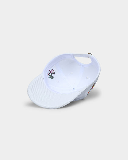 Goat Crew Skull Wing Cord Dad Strapback White
