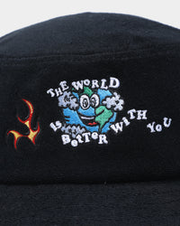 Goat Crew World Towel Bucket Hat Black