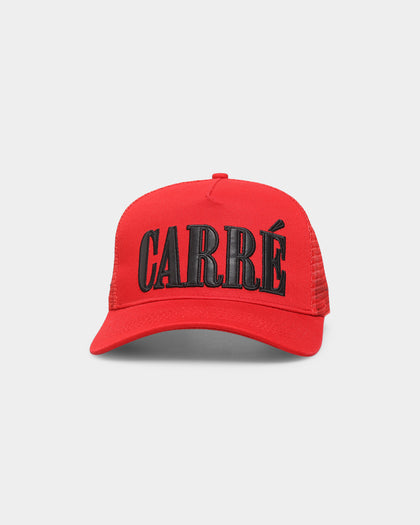 Carré Étoiles Trucker Strapback Red