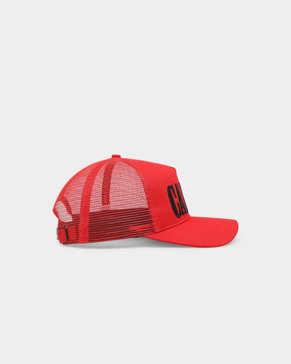 Carré Étoiles Trucker Strapback Red