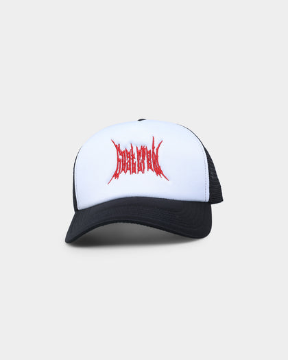 Goat Crew Metal Trucker Snapback White/Black