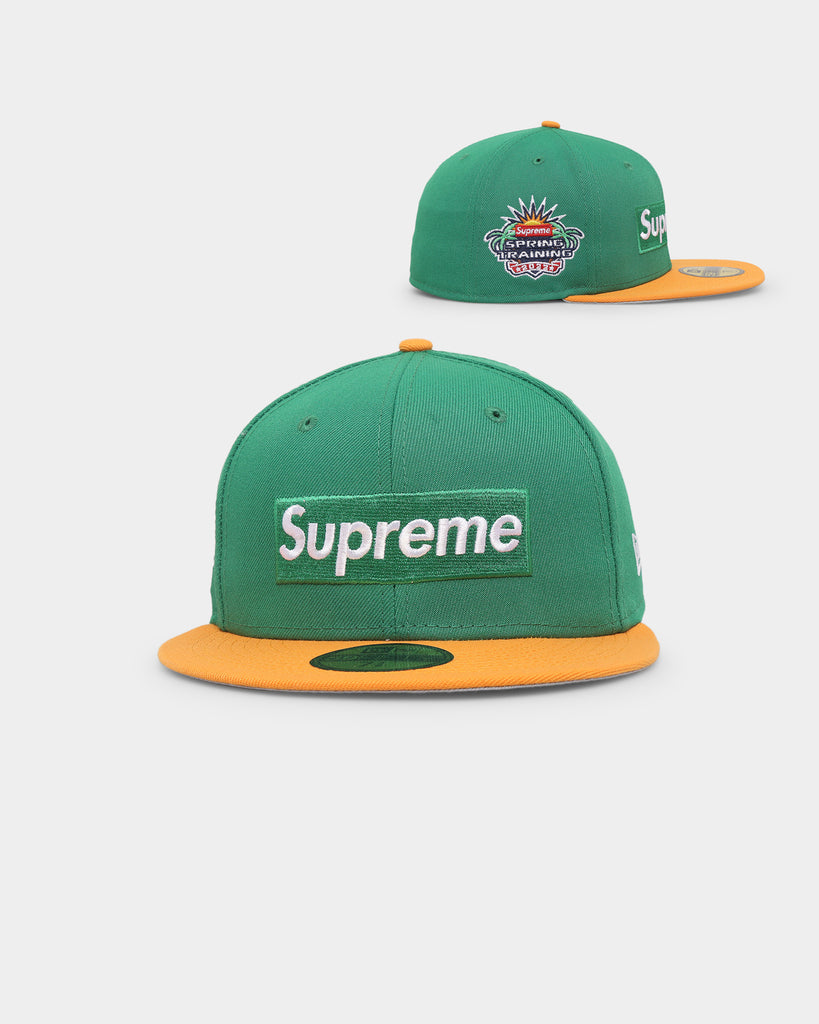 Supreme X New Era Spring Training 2-Tone Box Logo Fitted Green ...
