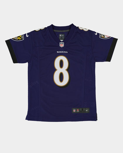 Nike Kid's Baltimore Ravens Lamar Jackson #8 NFL Game Jersey New Orchid
