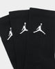 Jordan Jumpman Dri-Fit Crew Socks 3 Pack Black