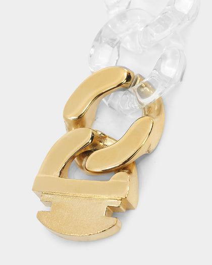 Vitaly Unisex Static Bracelet Clear/Gold