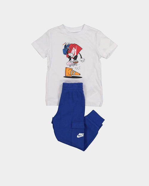 Nike Kids' Nike Sportswear T-Shirt + FT Jogger Set Game Royal