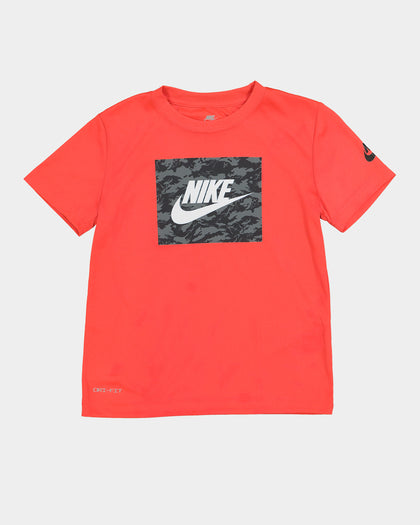 Nike Kids' Camo Futura T-Shirt Bright Crimson