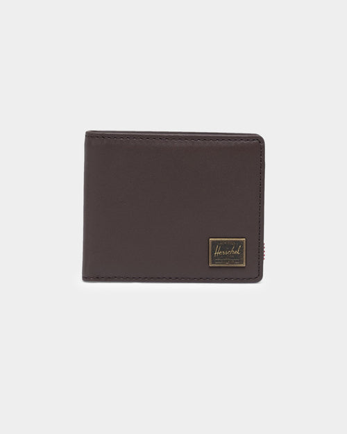 Herschel Bag Co Hank Leather RFID Wallet Brown