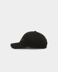 Calvin Klein Leather Lettering Baseball Cap Ck Black