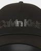 Calvin Klein Leather Lettering Baseball Cap Ck Black