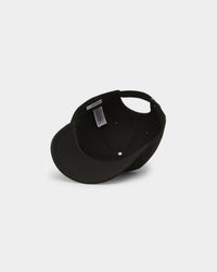 Calvin Klein Leather Lettering Baseball Cap Ck Black