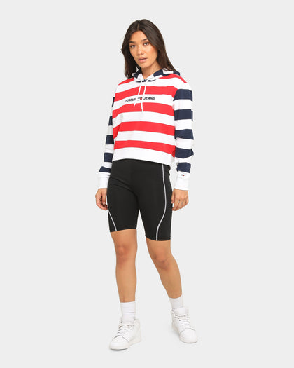 Tommy Jeans Women's Multi-Stripe Hoodie Twilight Navy/M