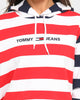 Tommy Jeans Women's Multi-Stripe Hoodie Twilight Navy/M