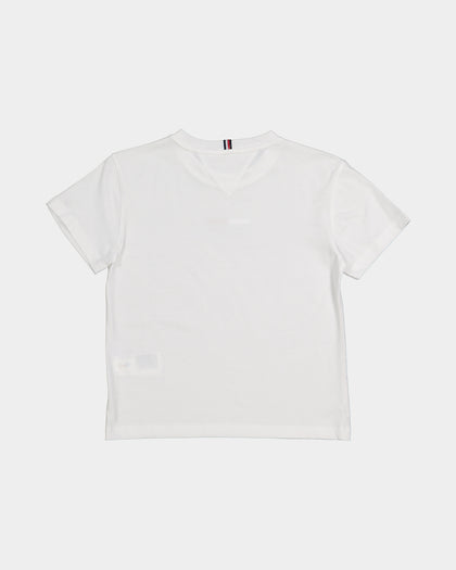 Tommy Hilfiger Kids' Flag Logo Short Sleeve T-Shirt White