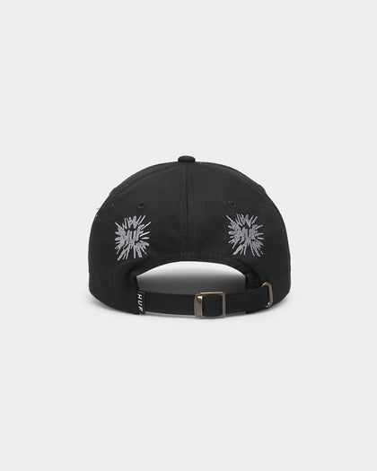 HUF Multi Hit 6-Panel Curved Visor Strapback Black