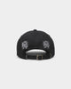 HUF Multi Hit 6-Panel Curved Visor Strapback Black
