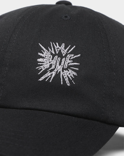 HUF Multi Hit 6-Panel Curved Visor Strapback Black