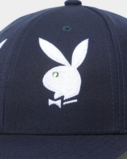 HUF X Playboy Rhinestone 6 Panel Snapback Navy