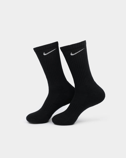 Nike Everyday Cotton Cushioned Crew Socks 3 Pack Black/White