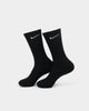 Nike Everyday Cotton Cushioned Crew Socks 3 Pack Black/White
