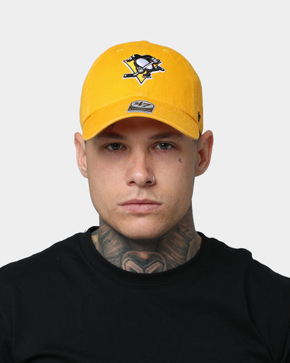 47 Brand Pittsburgh Penguins Clean Up Strapback Gold