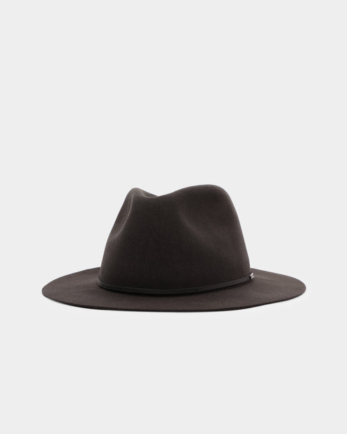 Brixton Wesley Packable Fedora Washed Black