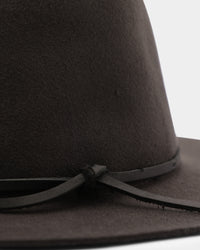 Brixton Wesley Packable Fedora Washed Black