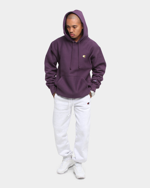 Champion Rev Weave Hoodie Purple