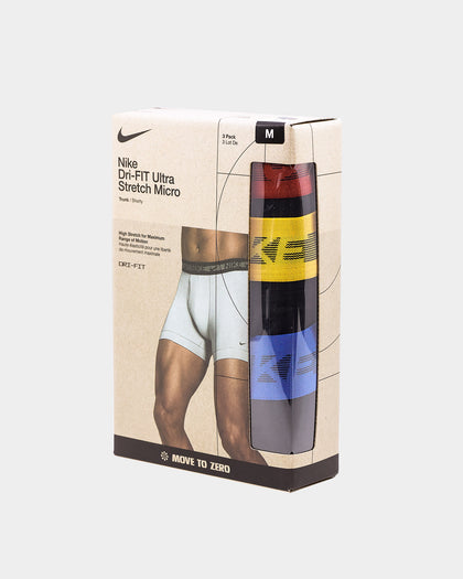 Nike Dri-FIT Ultra Stretch Micro Trunk 3 Pack Black/Multi-Coloured