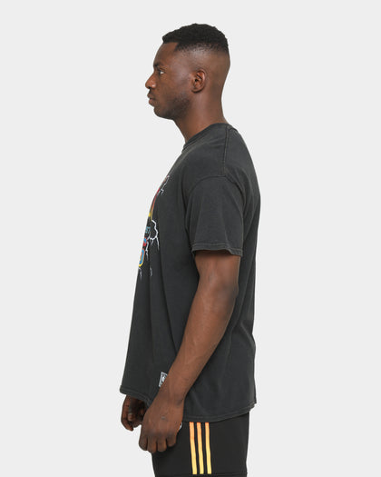 Mitchell & Ness Chicago Bulls Vintage Lightning Short Sleeve T-Shirt Black Wash