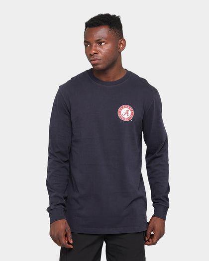 NATIONAL COLLEGIATE ATHLETIC ASSC Alabama Crimson Tide Team Crest Jeaner Long Sleeve T-Shirt Vintage Black
