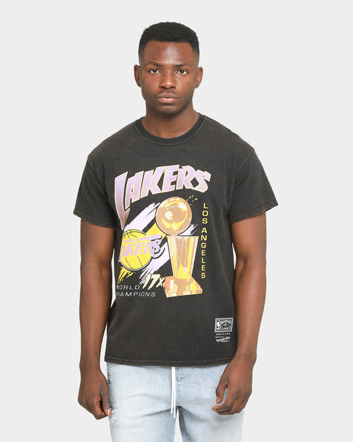 Mitchell & Ness Los Angeles Lakers 17 Times Champ T-Shirt Faded Black