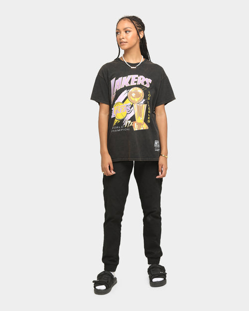 Mitchell & Ness Los Angeles Lakers 17 Times Champ T-Shirt Faded Black