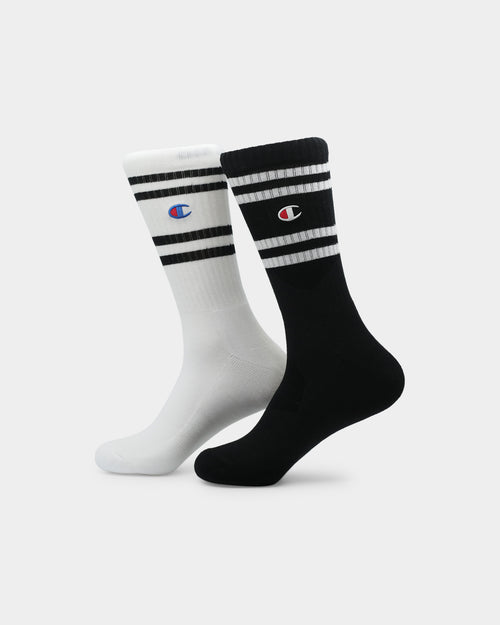 Men's Champion Branded Crew Sock 2 PK Multi-Coloured