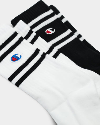 Men's Champion Branded Crew Sock 2 PK Multi-Coloured
