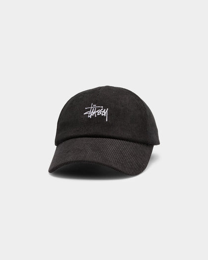 Stussy Men's Graffiti Cord Low Pro Cap Black