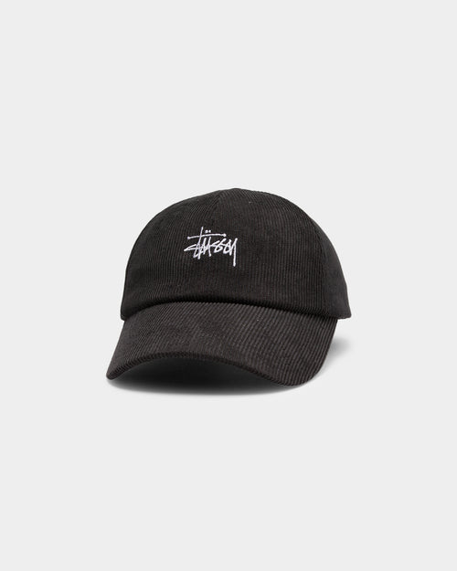 Stussy Men's Graffiti Cord Low Pro Cap Black