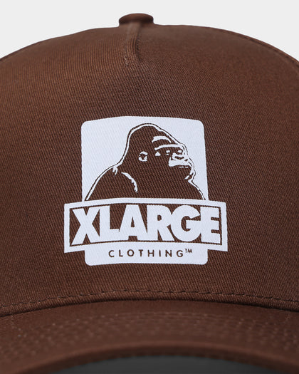 X-LARGE 91 5-Panel Snapback Brown/White