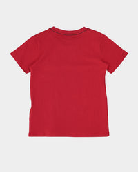 Guess Mainline Kid's Core Short Sleeve T-Shirt True Red Hot
